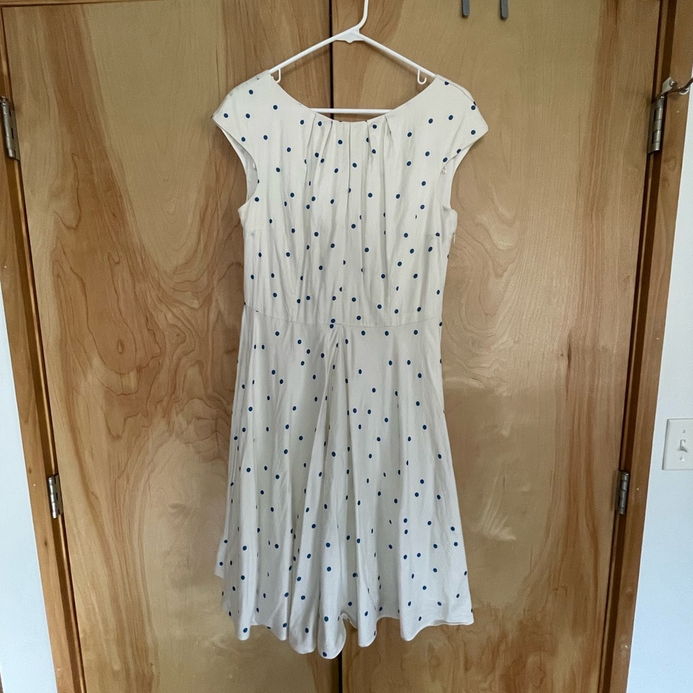 Boden Polka Dot Flowershow Cocktail Dress
